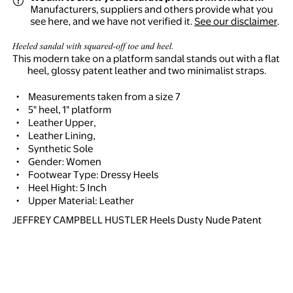 Jeffrey Campbell Hustler Dusty Nude Patent Strappy Heels - Picture 7 of 11